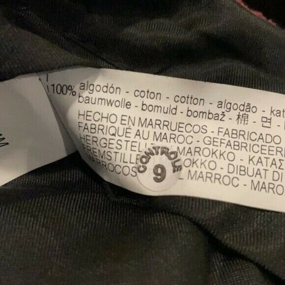 Zara‎ Velveteen Wide Leg Corduroy Pants Red Size Small - Picture 7 of 8